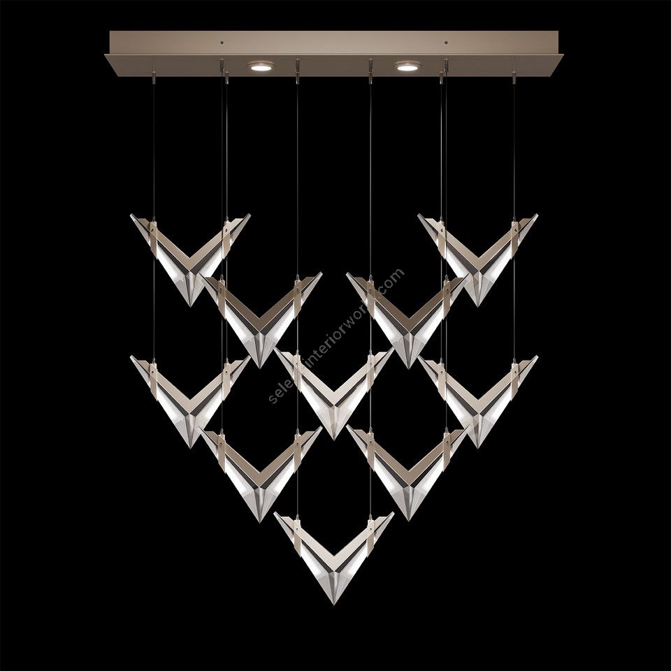Fine Art Handcrafted Lighting / Pendants & Suspension Lights / BLADE 48"W Rectangular 100052