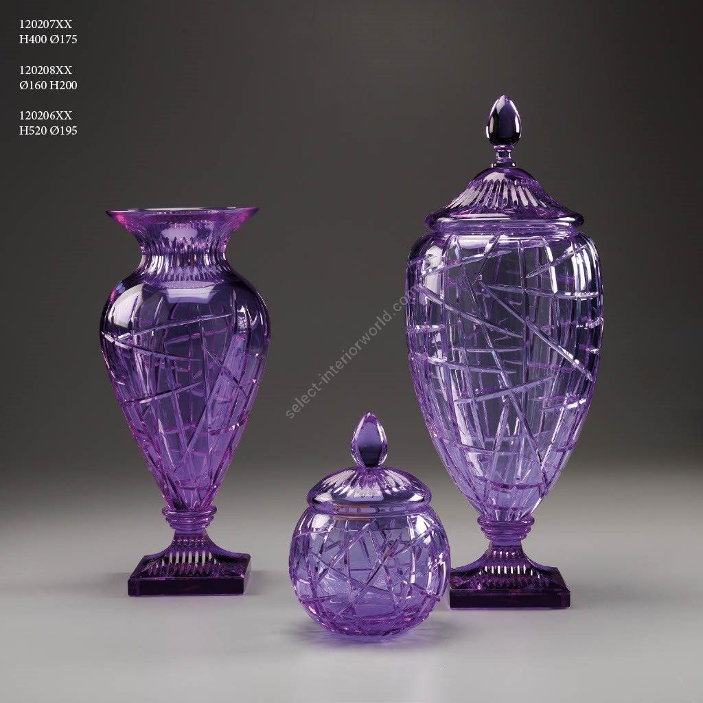 Italian Luxury Lighting / Vases / Crystal Vases and Bowl Set of 3 120207XX