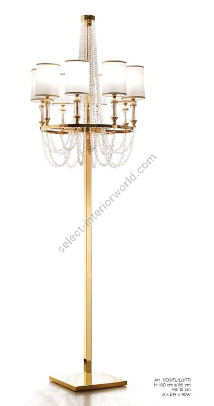 Il Paralume Marina / Floor Lamps / 1703/FL/LU/TR