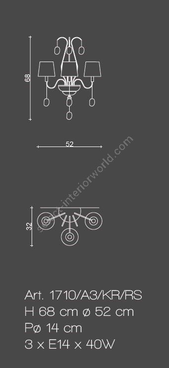 Il Paralume Marina / Wall Sconces / IL-1710/A3/KR/RS