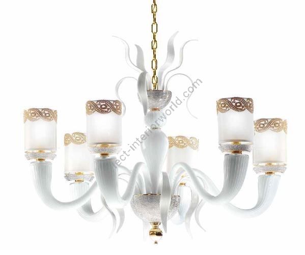 Il Paralume Marina / Pendants & Suspension Lights / 1770/CH6/BI/ORO24K