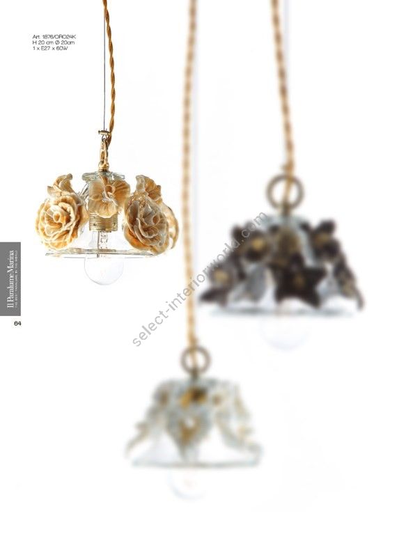 Il Paralume Marina / Pendant Lamps / 1876/ORO24K