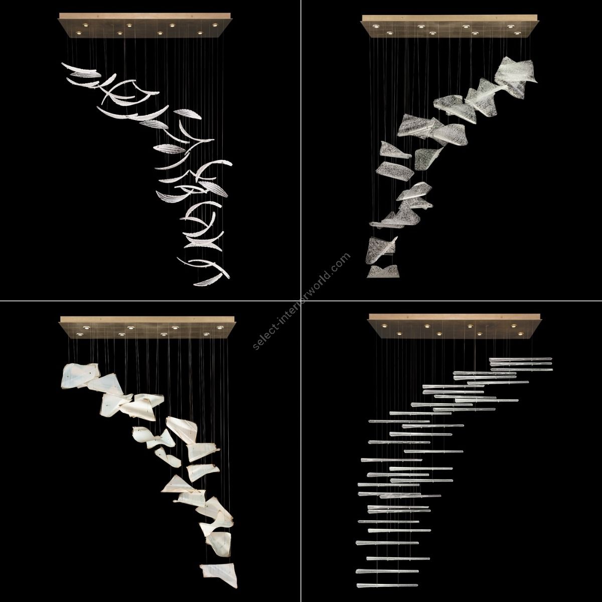 Fine Art Handcrafted Lighting / Pendant Lights / Elevate Rectangular 894840-111