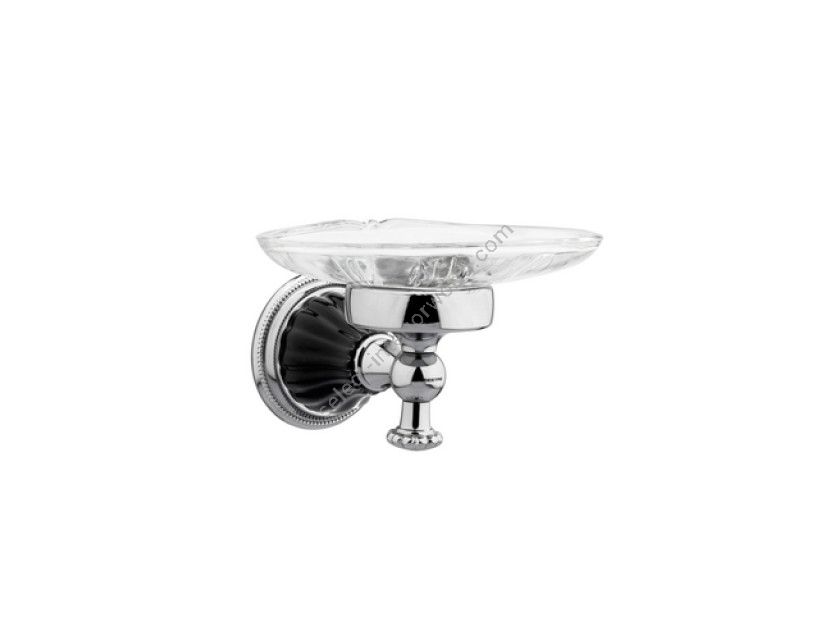 Bronces Mestre / Jabonera con porcelana negra 233578-N000-50