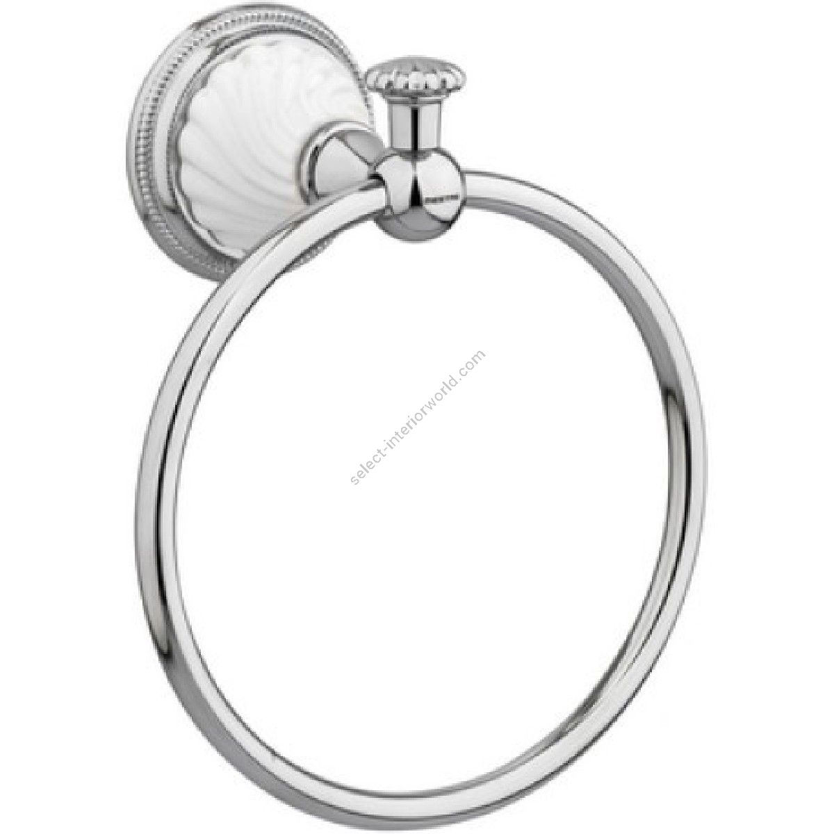 Bronces Mestre / Towel Holders / Towel ring 165mm with porcelain twisted 233573.SL00.50