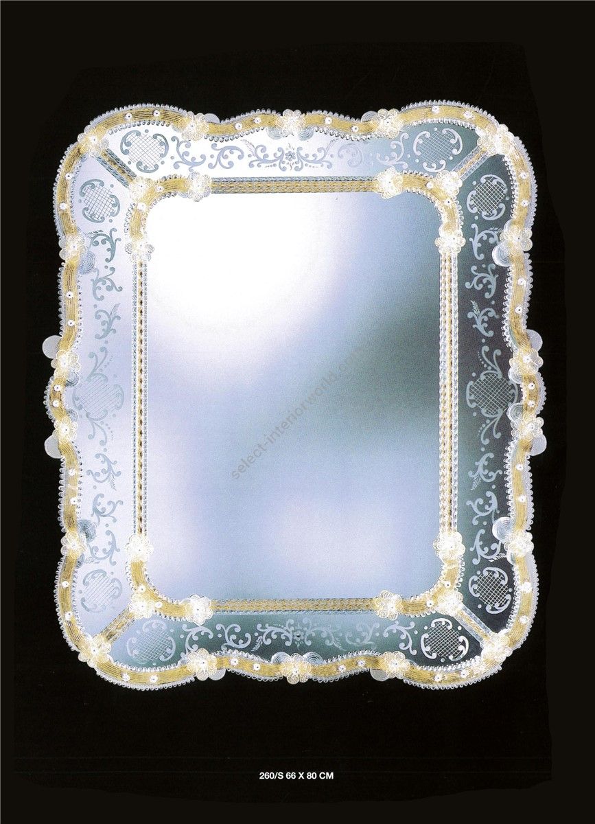 Italian Luxury Lighting / Wall Mirrors / Elegant Venetian Glass 260S