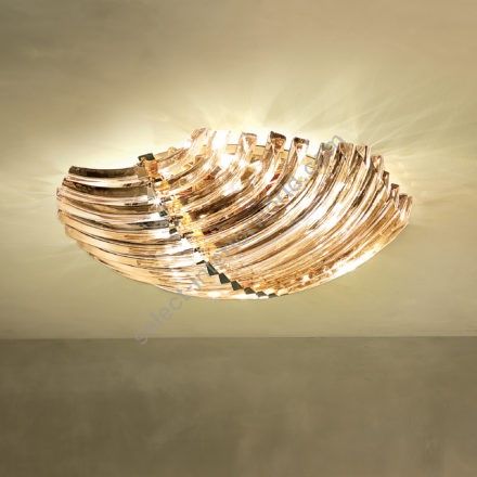 Patrizia Volpato / Semi-Flush Mounts / Rondò Murano Glass 24 Karat Gold