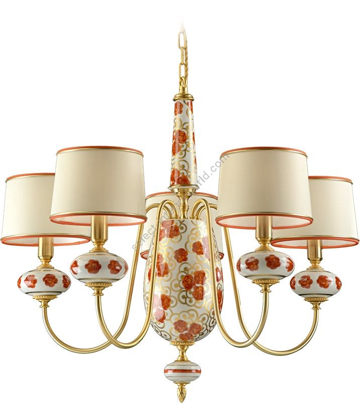 Le Porcellane / Chandeliers / Rose Rosse 5773 5 5773 8 5773 12
