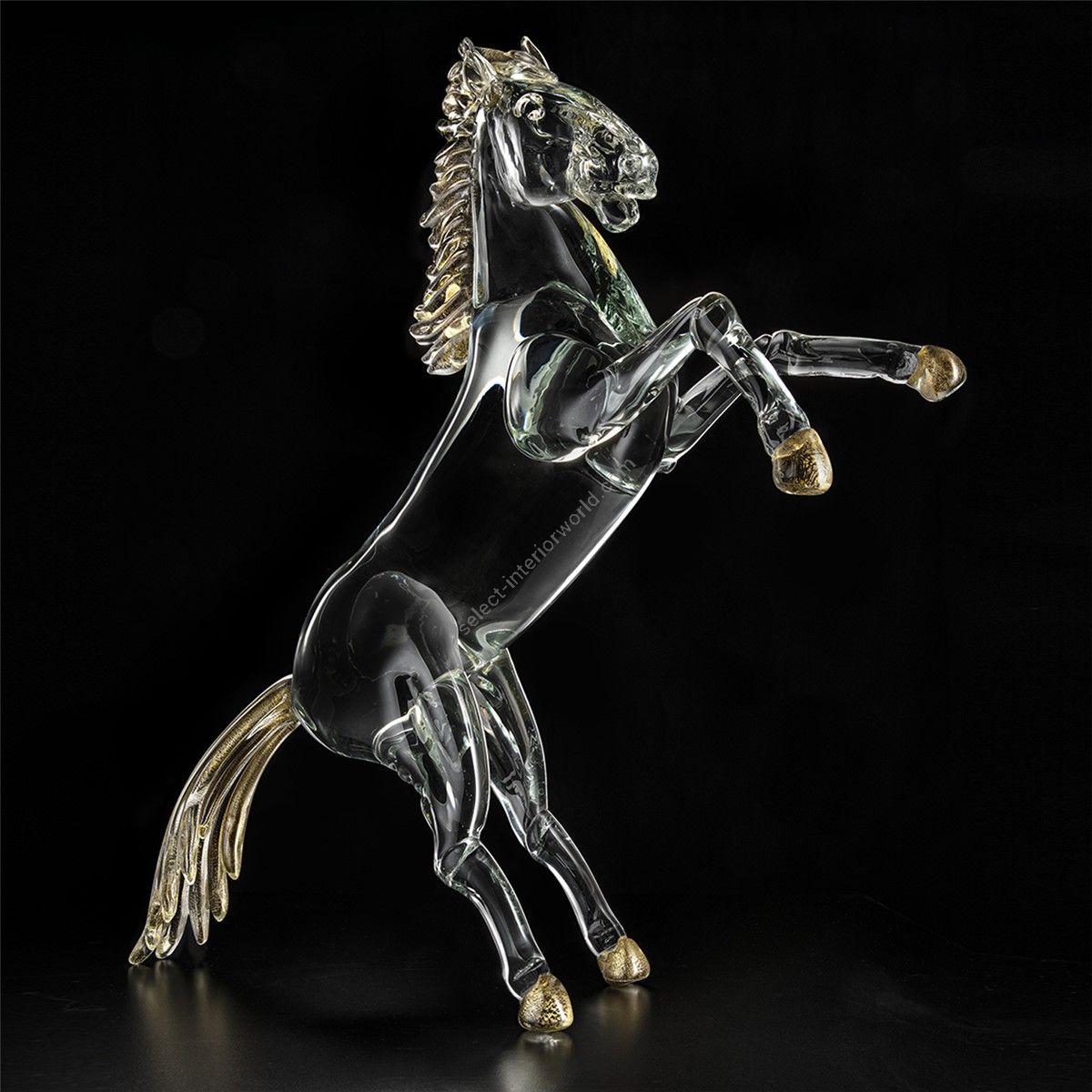 Italian Luxury Lighting / Animal Sculptures / Horse in Murano Glass 6002 3 COR