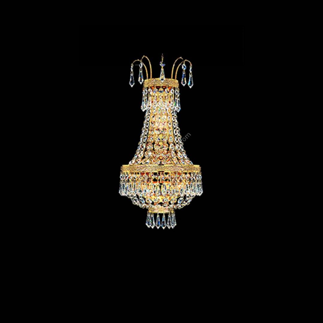 Italian Luxury Lighting / Chandeliers / Empire Gold 3 Lights 6610 003WL