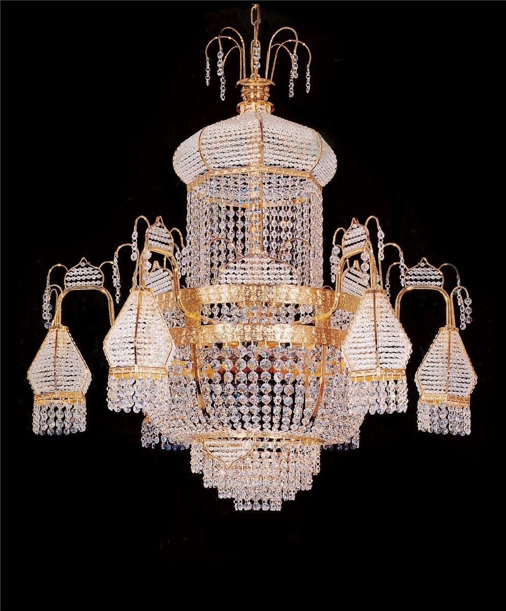 Italian Luxury Lighting / Chandeliers / Empire Crystal 32 Lights 7220 120