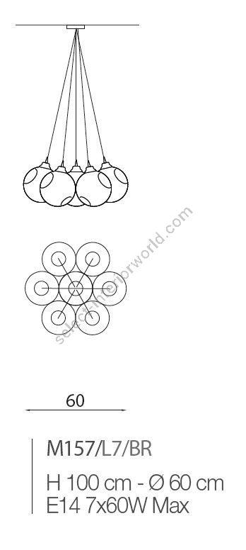 Il Paralume Marina / Chandelier / M157/L7