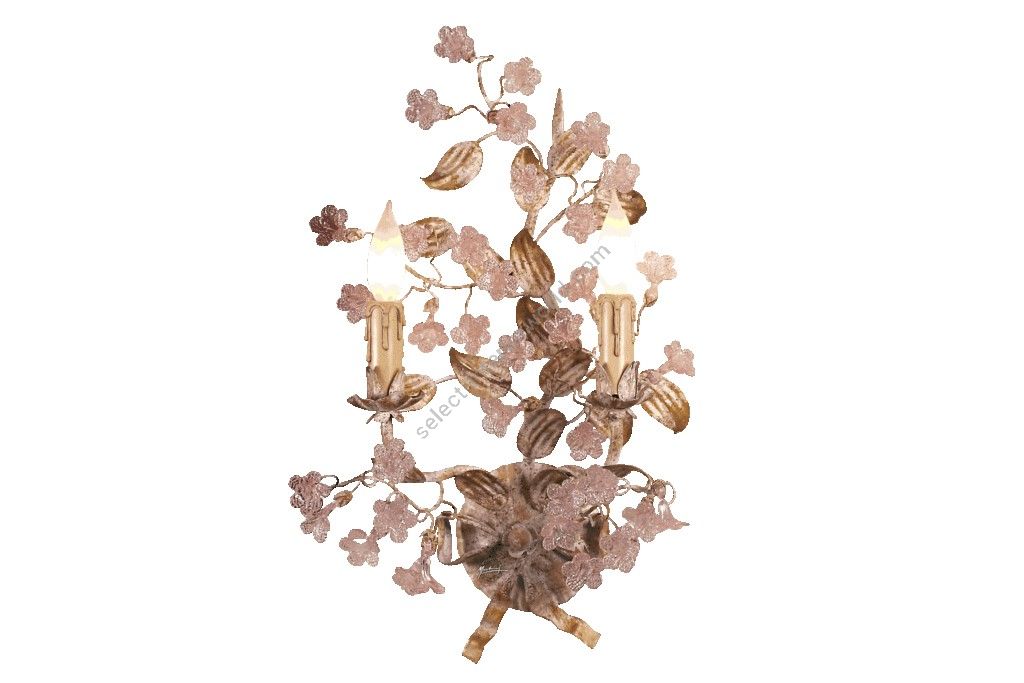 Mechini / Wall Lights / Bohemian Crystal and Murano Glass A261/2 MH