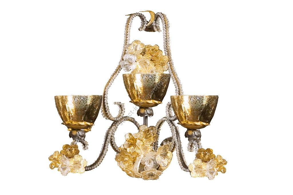 Mechini / Wall Lights / Wrought Iron with Bohemian Crystal A281/3