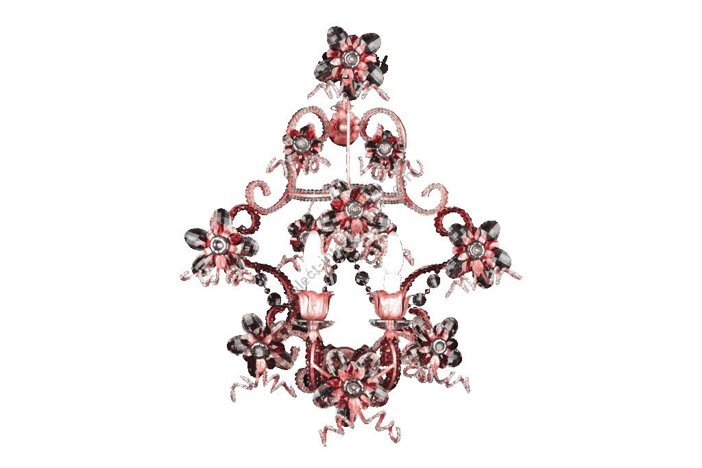 Mechini / Wall Lights / Ruby Colored Bohemian Crystal A288/2