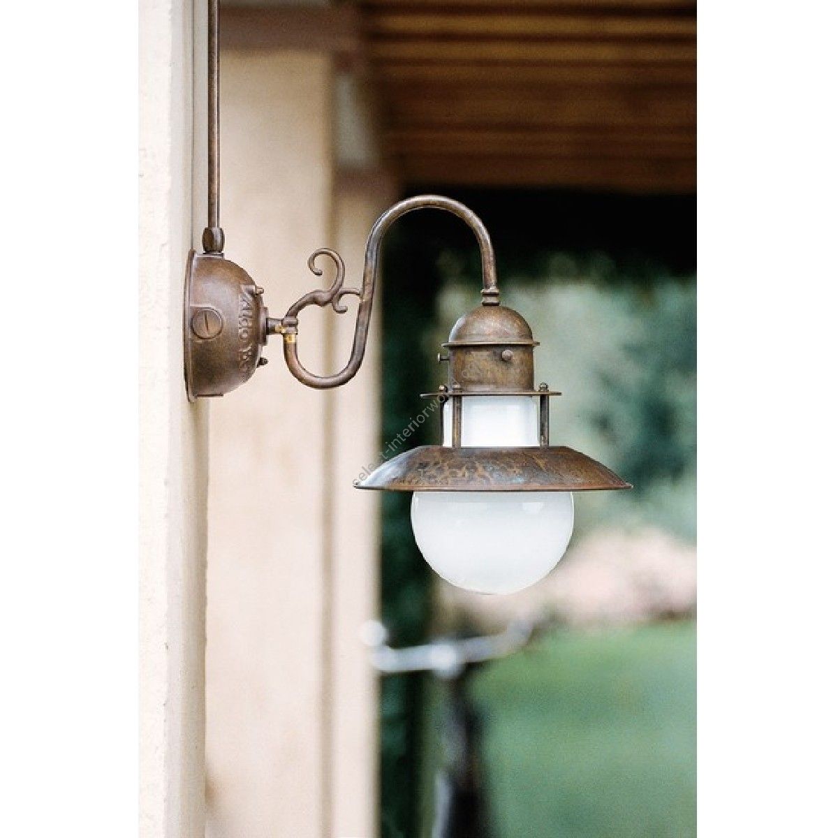 Aldo Bernardi / Applique, Outdoor Lamp, Pole-head Applique / Abbazia - Brass Lamps