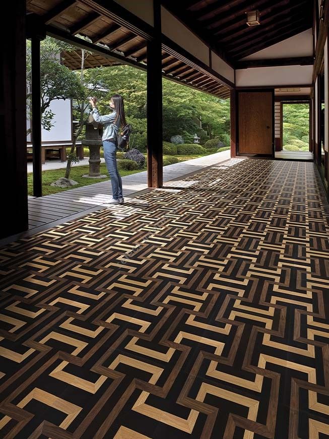 Berti / Square Space Marquetry / Pattern floor Kamakura