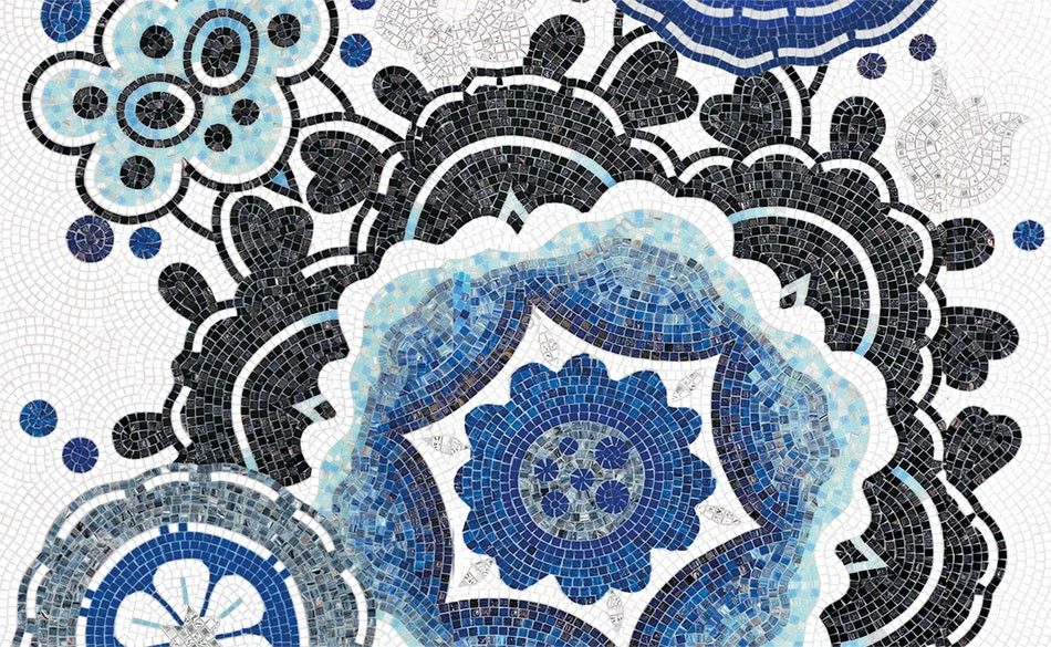 Bisazza / Mosaico - Decorations / Bloem Blu (Modern)