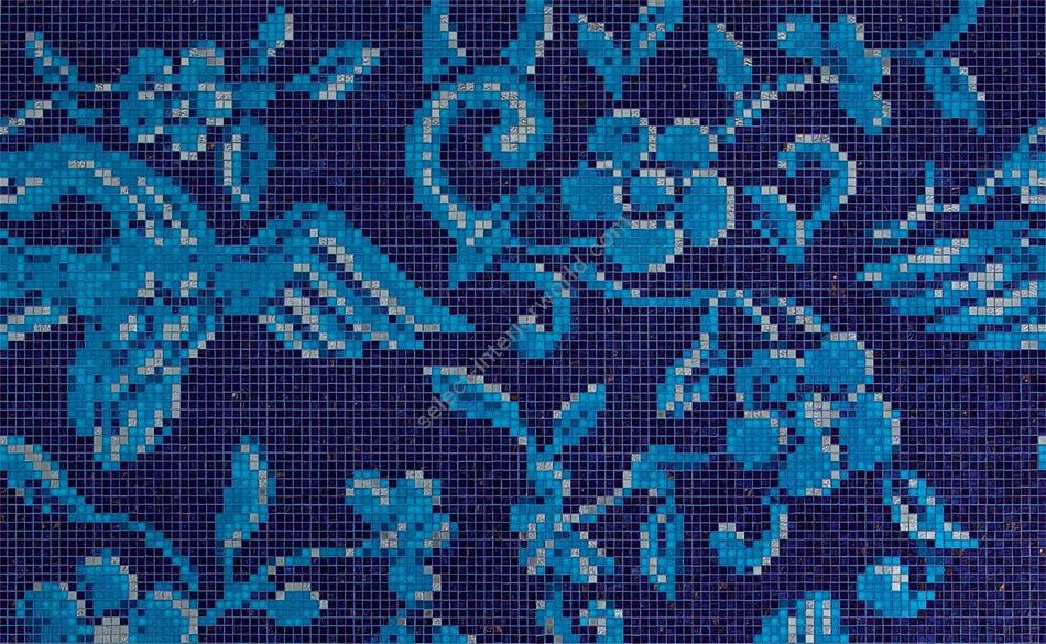 Bisazza / Mosaico - Decorations / China Birds Blue (Timeless)