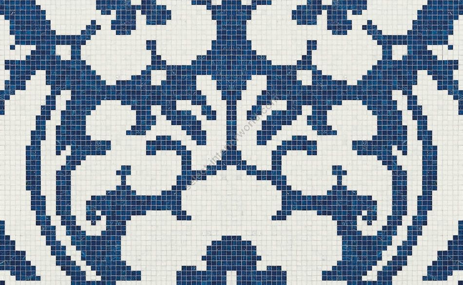 Bisazza / Mosaico - Decorations / Decoupage Bleu (Flora)