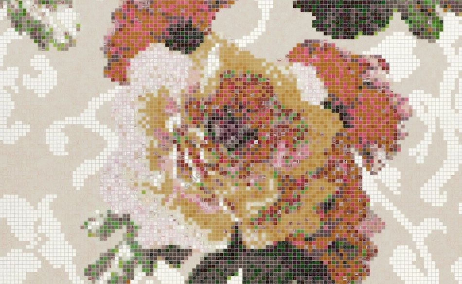 Bisazza / Mosaico - Decorations / Fleurs Grigio (Flora)