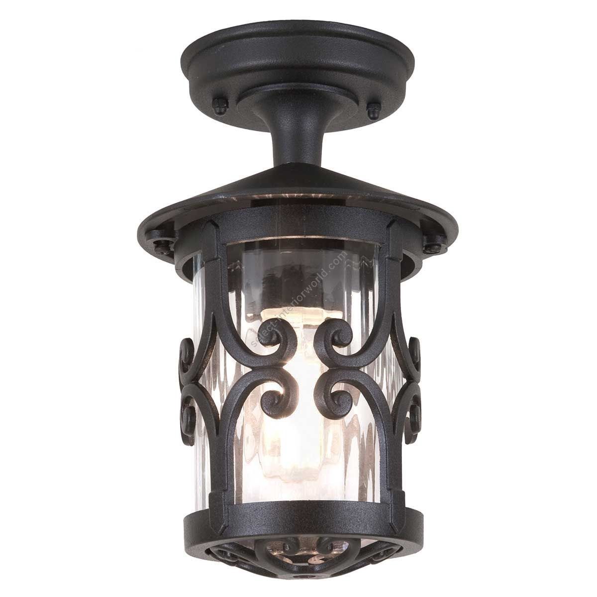 Elstead Lighting / Outdoor Ceiling Lights / Hereford Porch Lantern Black