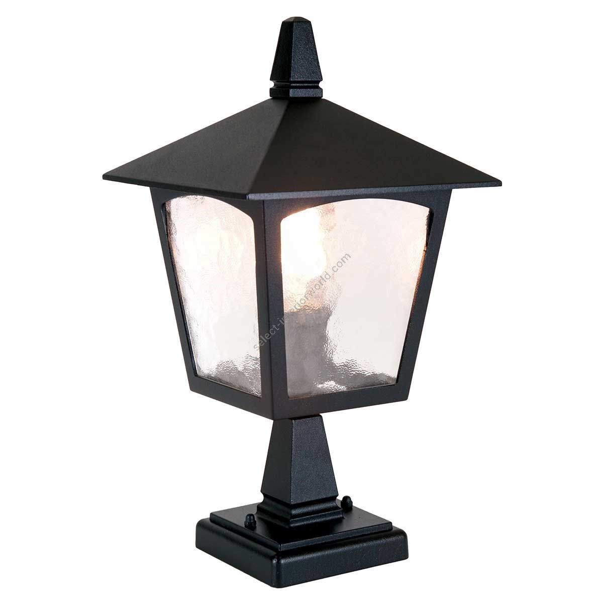 Elstead Lighting / Outdoor Pedestal Lights / York 1 Lantern Black