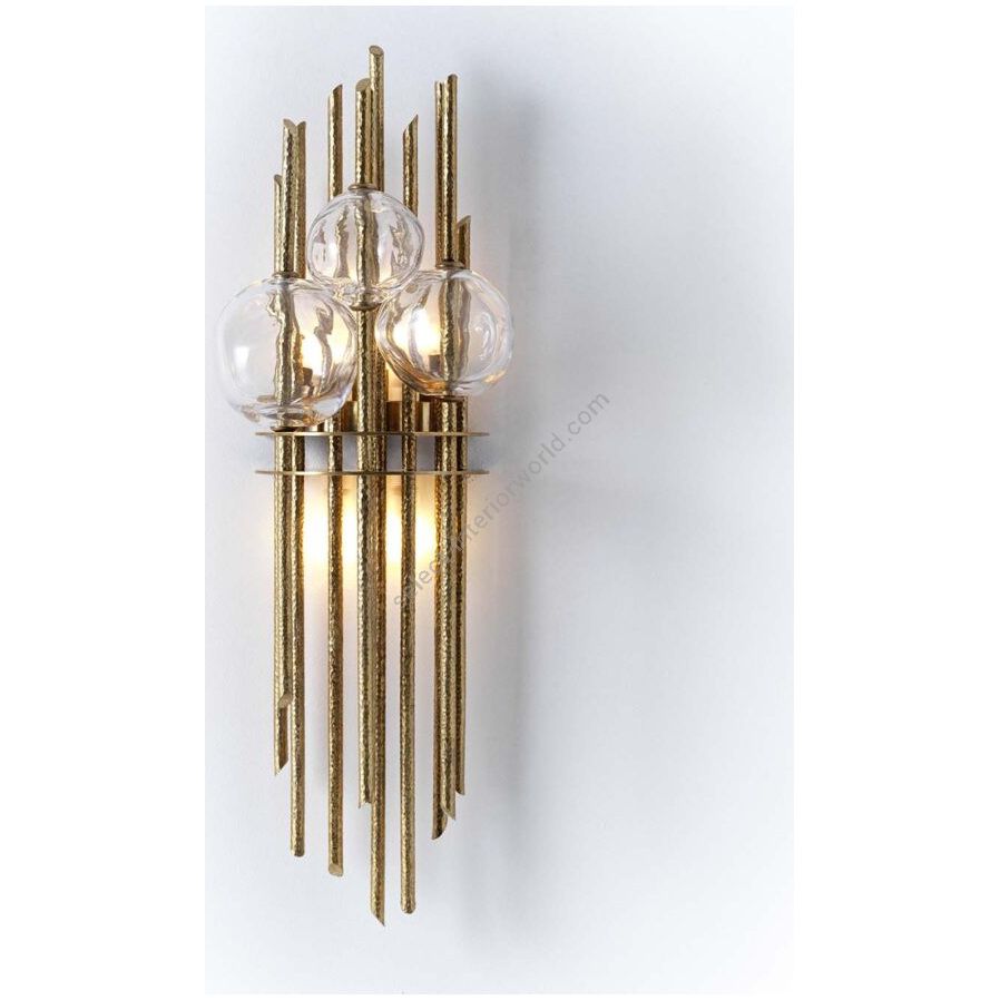 Badari / Wall Sconces / Falling Stone A4-FS-BR-GL