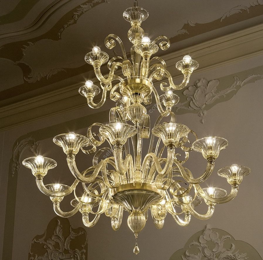 Glass & Glass Murano / Chandeliers / Traditional Venetian C-2206/18