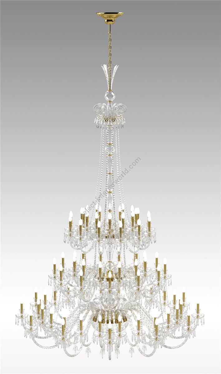 Italian Luxury Lighting / Chandeliers / Elegance Large Crystal 84 Lights D1200 084