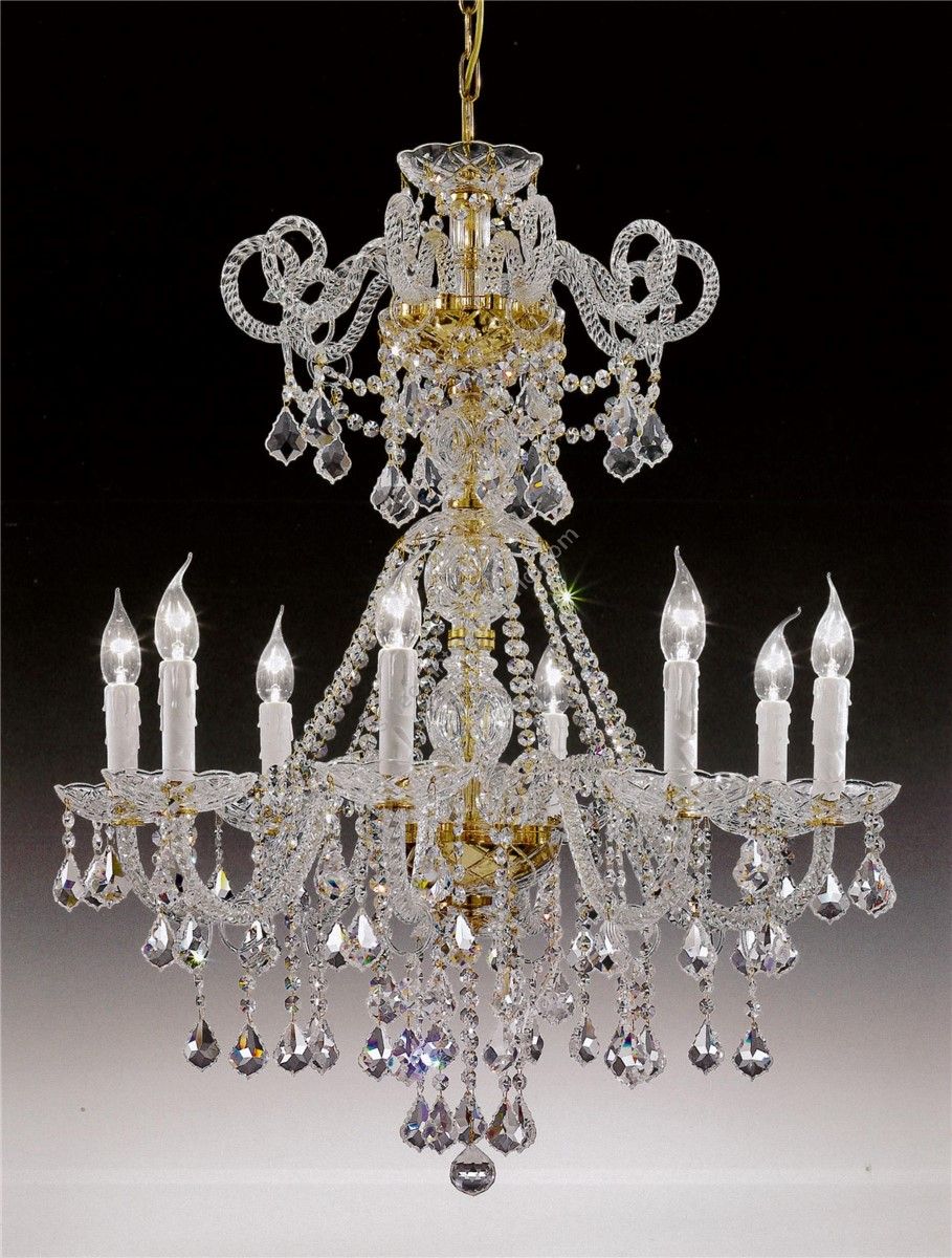 Italian Luxury Lighting / Chandeliers / Elegance Crystal 8 Lights D1305 008