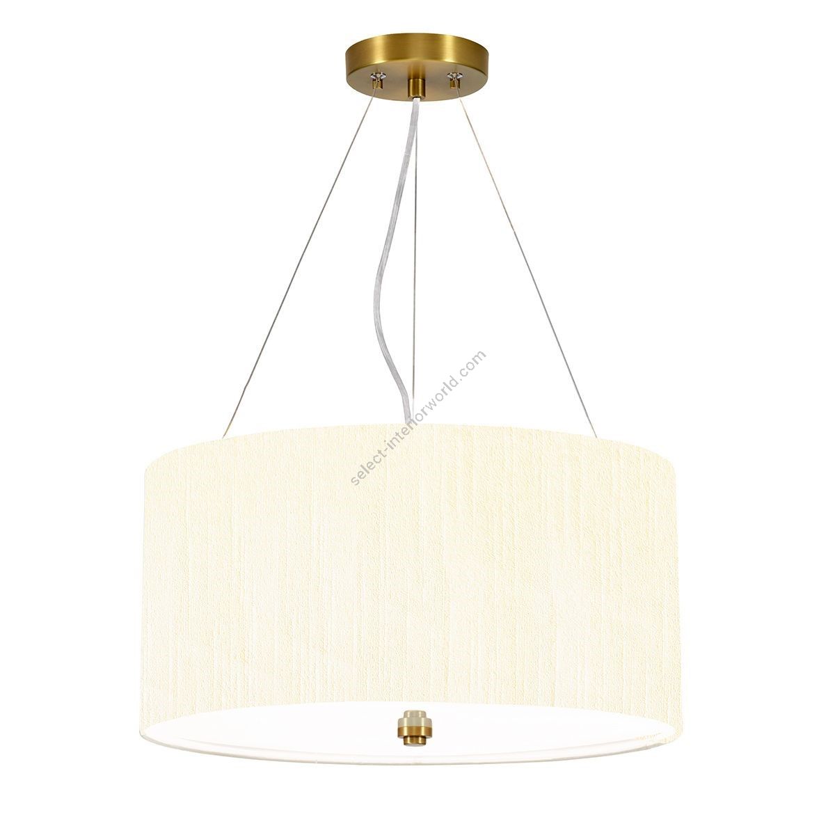 Elstead Lighting / Pendants & Suspension Lights / Pearce 18 Aged Brass with Ivory Shade