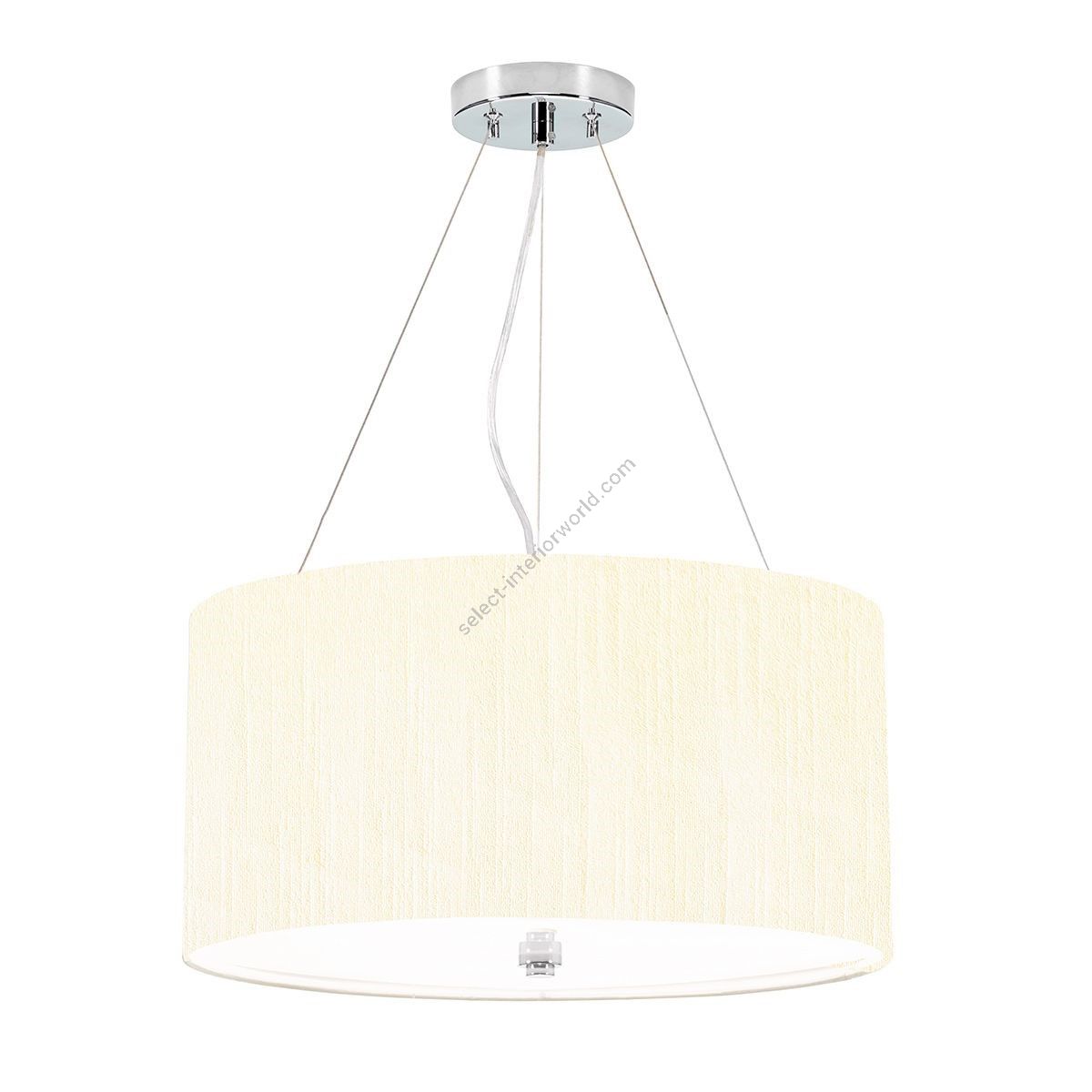 Elstead Lighting / Pendants & Suspension Lights / Pearce 18 Polished Chrome with Ivory Shade