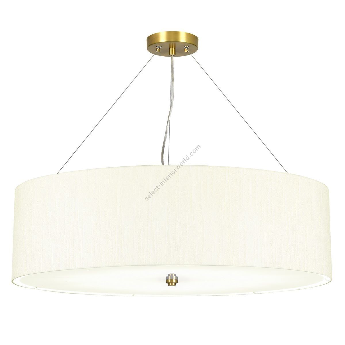 Elstead Lighting / Pendants & Suspension Lights / Pearce 30 Aged Brass with Ivory Shade
