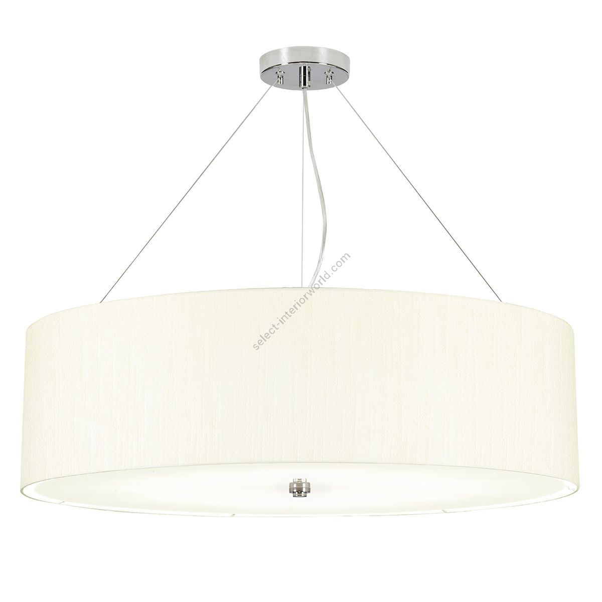 Elstead Lighting / Pendants & Suspension Lights / Pearce 30 Polished Chrome with Ivory Shade