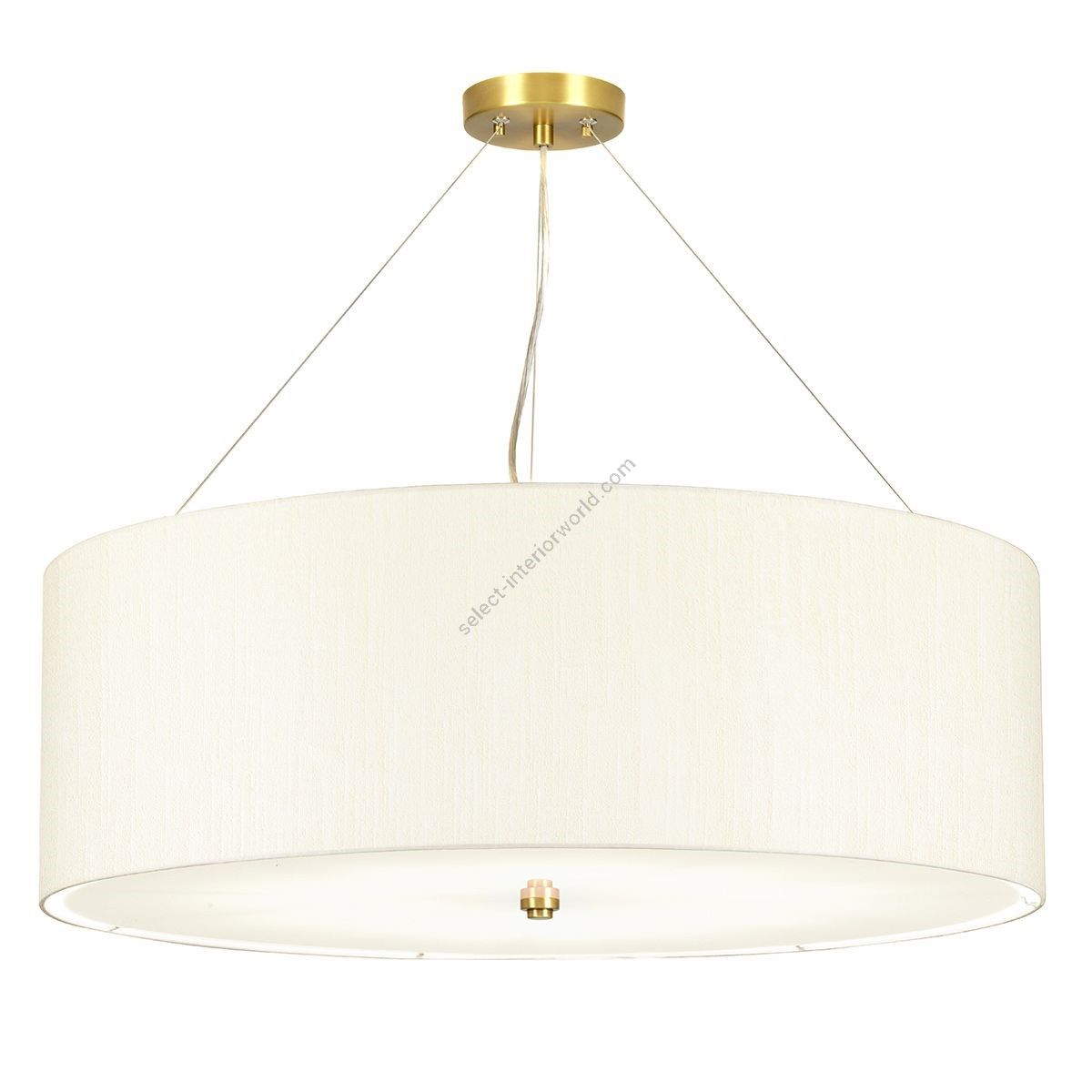 Elstead Lighting / Pendants & Suspension Lights / Pearce 34 Aged Brass with Ivory Shade