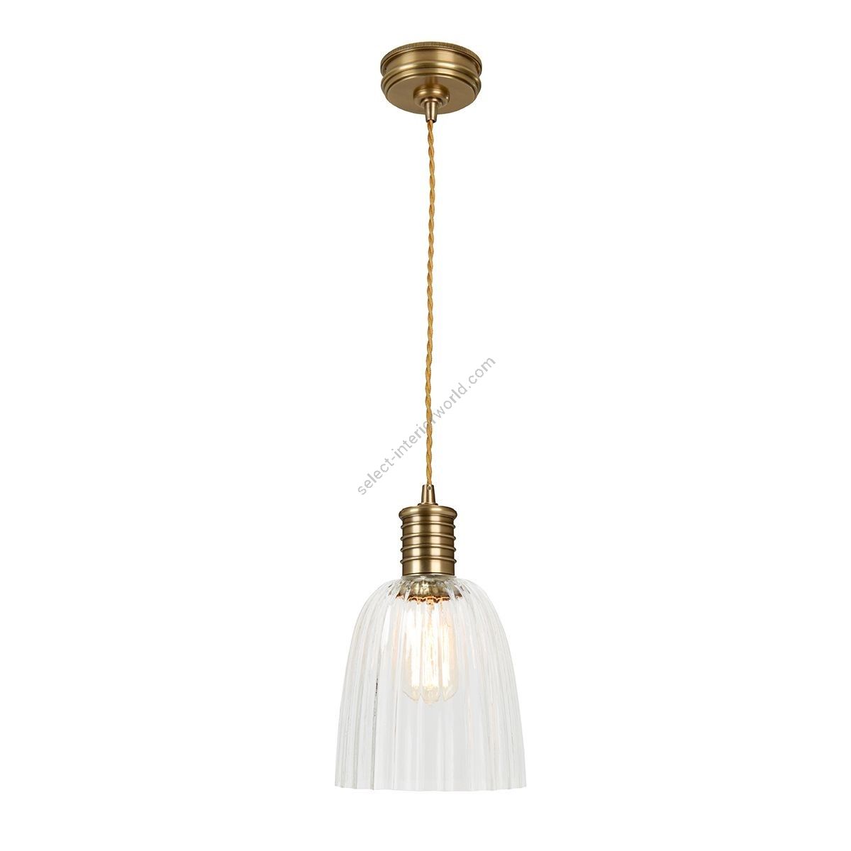 Elstead Lighting / Pendant Lights / Douille 1 Aged Brass