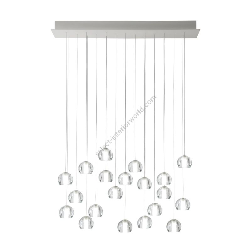 Fabbian / LED Ceiling Lights / Multispot Beluga F32 20 spots 90x15cm