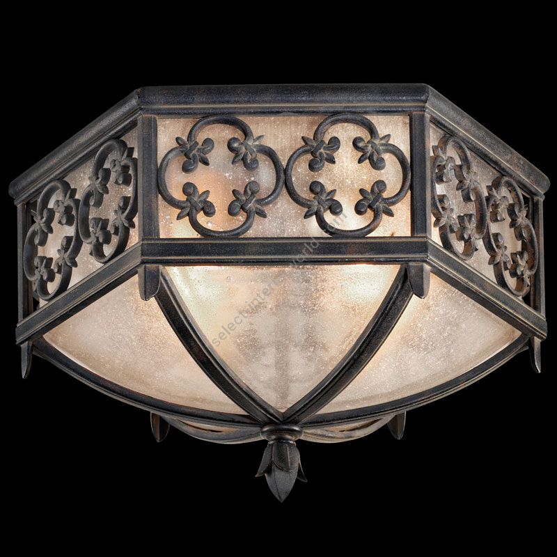 Fine Art Handcrafted Lighting / Outdoor Flush Mount / Costa del Sol 16″ 324882