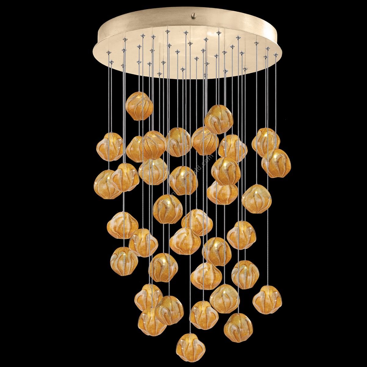 Fine Art Handcrafted Lighting / Pendant Lights / Vesta 34″ Round 867440