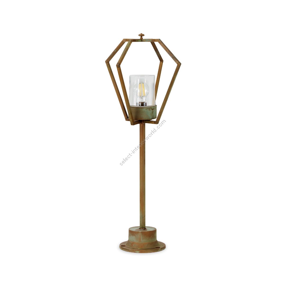 Moretti Luce Outdoor Pedestal Bollard Light Gemstone 3465