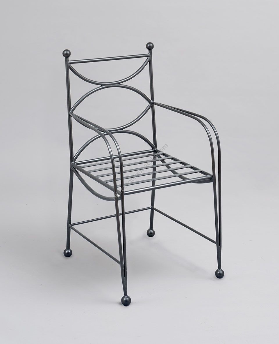 Officina Ciani / Outdoor Chairs / Metal Chair for Garden GF4034CH-B De lys