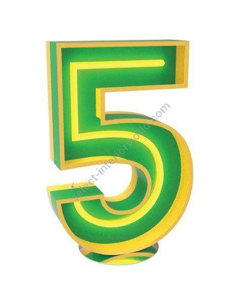 DelightFULL / Floor or Wall Lamps / Light Number 5 | Graphic Numbers "5"