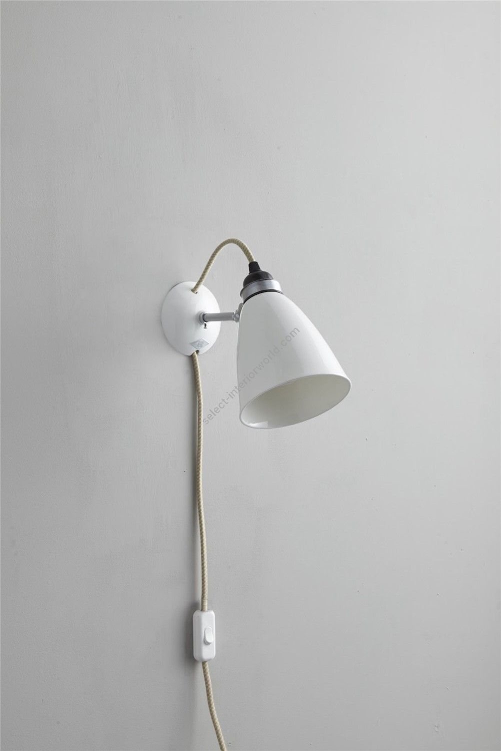 Original BTC / Wall Ligths / Hector Medium Dome Plug Switch & Cable