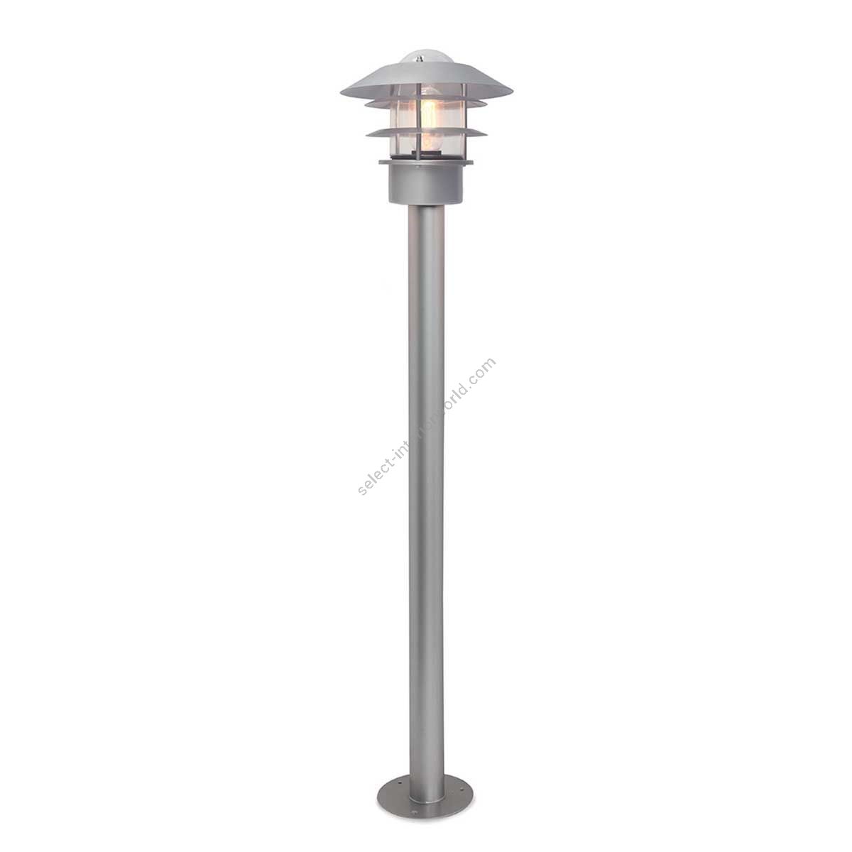 Elstead Lighting / Outdoor Bollard Lights / Helsingor 1 Lantern Silver