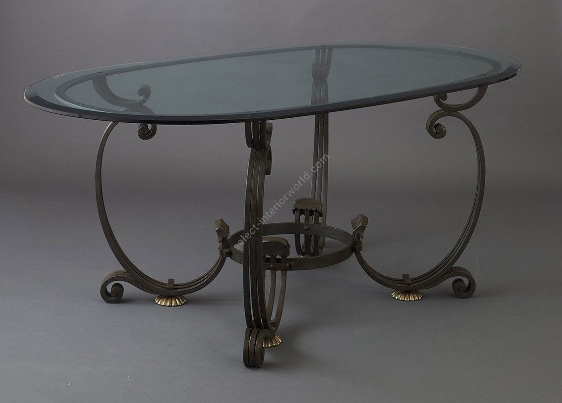 Dining Table from Wrought Iron HF2031TA Conchiglia by Officina Ciani