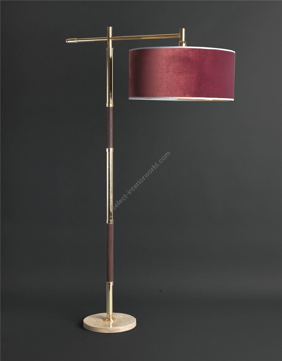 Officina Ciani / Floor Lamps / Brass HL1006FL-1-dw Galuchat