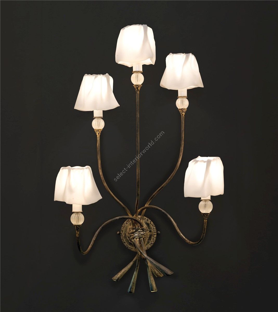 Officina Ciani / Wall Sconces / Iron Decorated HL1010WA-5 Soft