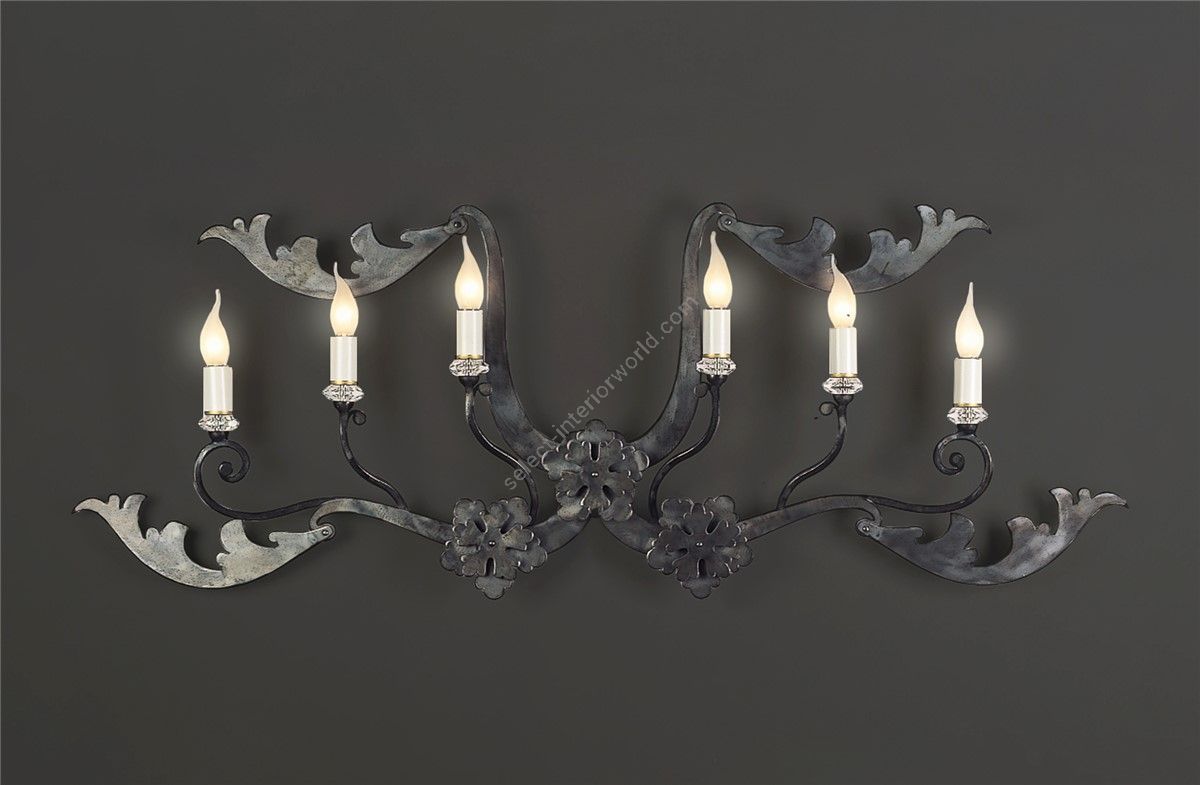 Officina Ciani / Wall Sconces / Metal with Crystals Details HL1055WA-6 Marot