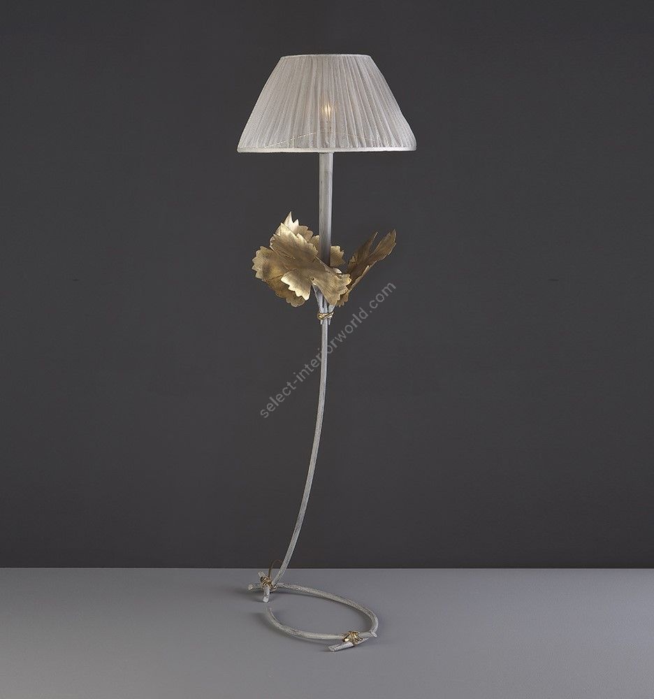 Iron Table Lamp with Leaves HL1073TA-1 Raspo by Officina Ciani
